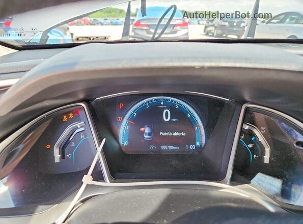 19XFC2F72GE209372 2016 HONDA CIVIC Silver Instrument cluster view