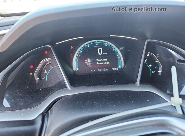 19XFC2F72HE024000 2017 HONDA CIVIC Black Vista del cuadro de instrumentos