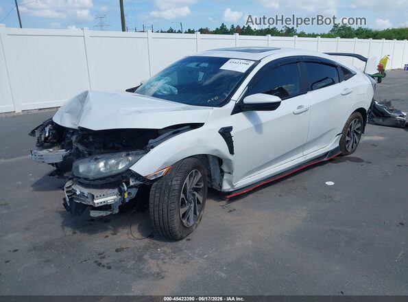 19XFC2F72JE015061 2018 HONDA CIVIC Белый Передняя левая четверть