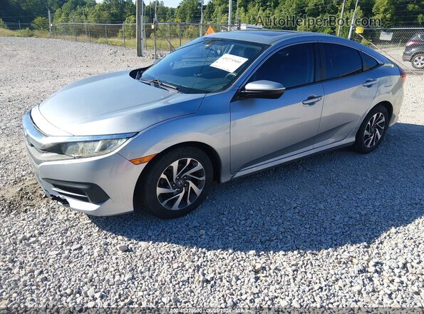 19XFC2F73GE040365 2016 HONDA CIVIC Silver Առջևի ձախ երեք քառորդ տեսարան
