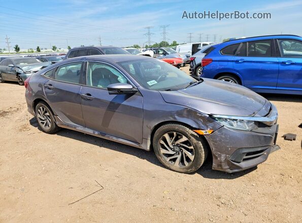 19XFC2F73HE027357 2017 HONDA CIVIC Gray Delantero derecho