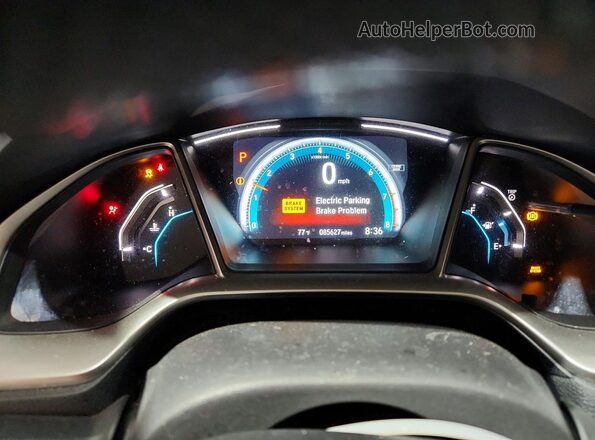 19XFC2F73HE225159 2017 HONDA CIVIC Black Սարքավորումների վահանակի տեսք