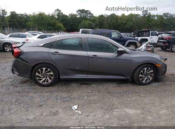 19XFC2F74GE028631 2016 HONDA CIVIC Gray Вид задньої частини салону