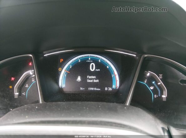 19XFC2F74GE028631 2016 HONDA CIVIC Gray Вид задніх сидінь