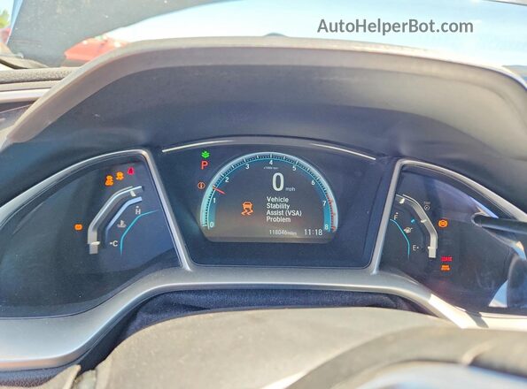 19XFC2F74GE073360 2016 HONDA CIVIC Black Սարքավորումների վահանակի տեսք