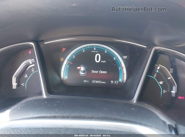 19XFC2F74GE224942 2016 HONDA CIVIC Gray Հետևի նստատեղերի տեսք