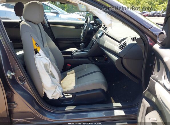 19XFC2F74GE235519 2016 HONDA CIVIC Gray წინა სალონის ხედი