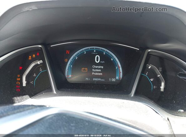 19XFC2F74GE235519 2016 HONDA CIVIC Gray უკანა სავარძლების ხედი