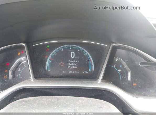 19XFC2F74HE039629 2017 HONDA CIVIC Black უკანა სავარძლების ხედი