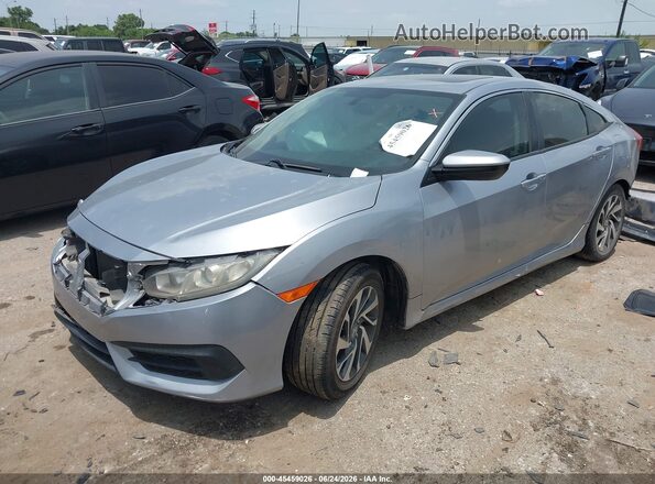 19XFC2F74HE062330 2017 HONDA CIVIC Gray წინა მარცხენა ხედი სამი მეოთხედიდან