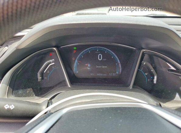 19XFC2F74JE040947 2018 HONDA CIVIC Silver Instrument cluster view