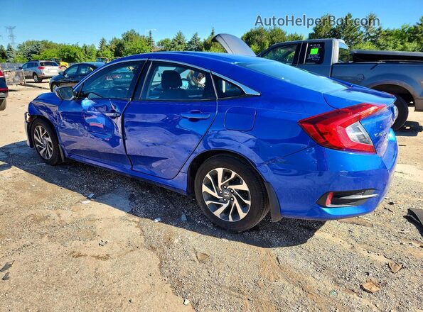 19XFC2F75GE080432 2016 HONDA CIVIC Blue Հետևի ձախ