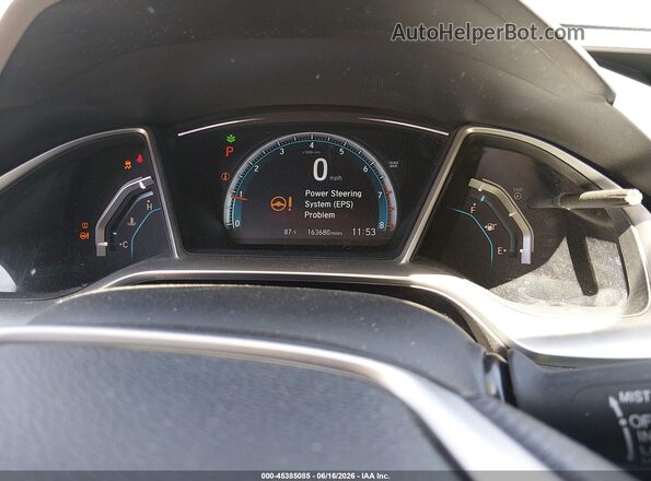 19XFC2F75GE249932 2016 HONDA CIVIC Gray Вид задніх сидінь