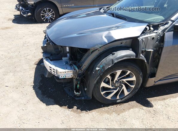 19XFC2F75GE249932 2016 HONDA CIVIC Gray Вид спереду