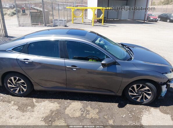 19XFC2F75GE249932 2016 HONDA CIVIC Gray Вид задньої частини салону