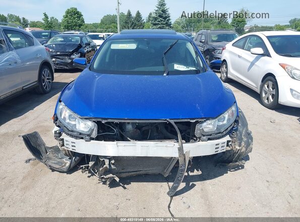 19XFC2F75HE204880 2017 HONDA CIVIC Blue Widok zestawu wskaźników