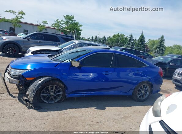 19XFC2F75HE204880 2017 HONDA CIVIC Blue Widok wnętrza 360 stopni