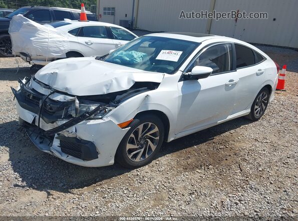 19XFC2F75JE013286 2018 HONDA CIVIC White Առջևի ձախ երեք քառորդ տեսարան