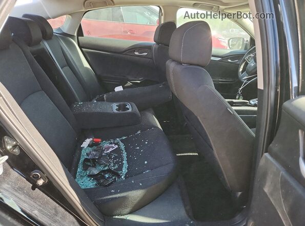 19XFC2F75JE044215 2018 HONDA CIVIC Black Widok tylnych siedzeń