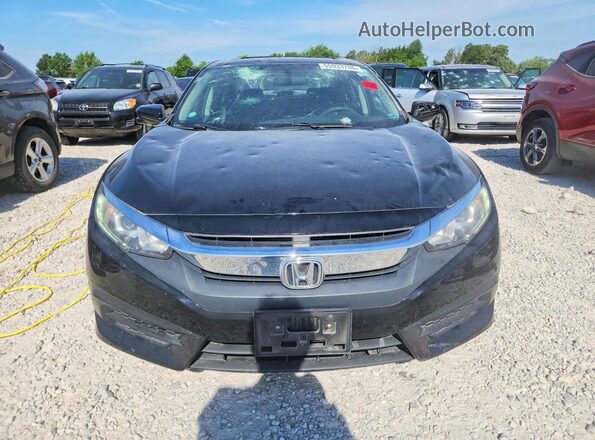 19XFC2F75JE044215 2018 HONDA CIVIC Black Widok z przodu