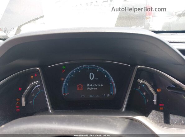 19XFC2F76GE081444 2016 HONDA CIVIC Gray Հետևի նստատեղերի տեսք