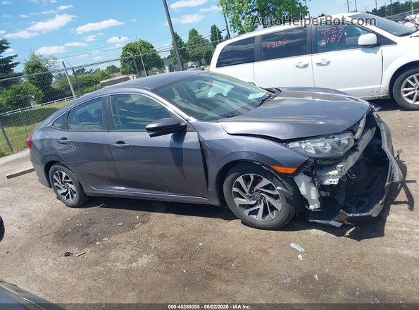 19XFC2F76GE081444 2016 HONDA CIVIC Gray Սալոնի հետևի տեսք