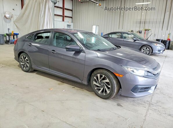 19XFC2F76GE202778 2016 HONDA CIVIC Gray წინა მარჯვენა