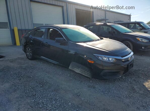 19XFC2F76HE016854 2017 HONDA CIVIC Black Przód prawy
