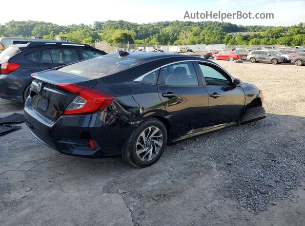 19XFC2F76HE016854 2017 HONDA CIVIC Black Tył prawy