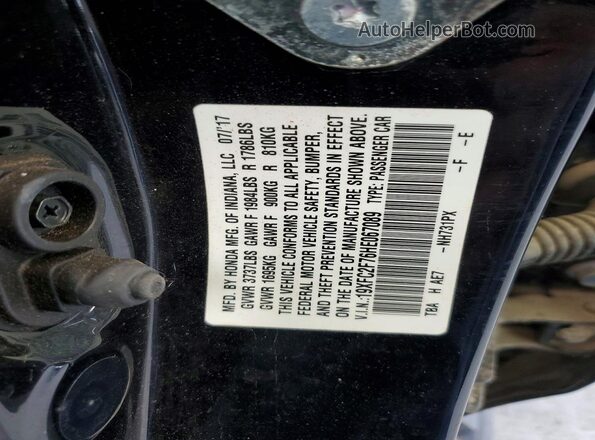 19XFC2F76HE067089 2017 HONDA CIVIC Black 