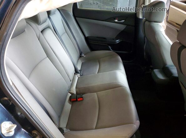 19XFC2F76HE082367 2017 HONDA CIVIC Black Widok tylnych siedzeń