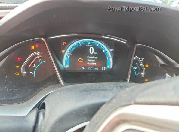 19XFC2F76HE213958 2017 HONDA CIVIC Gray Instrument cluster view