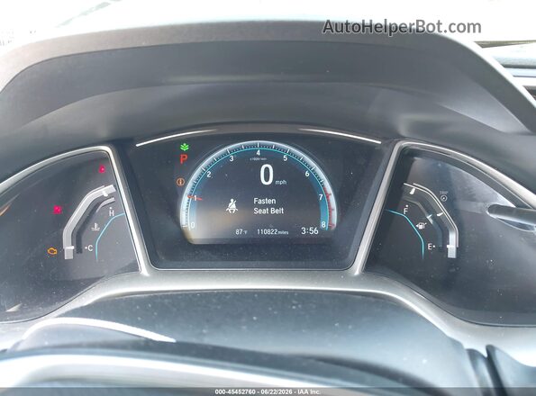 19XFC2F77GE020779 2016 HONDA CIVIC Blue Widok tylnych siedzeń
