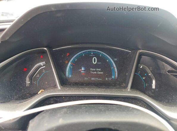 19XFC2F77GE094641 2016 HONDA CIVIC Blue Widok zestawu wskaźników