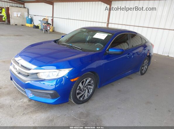 19XFC2F77GE098642 2016 HONDA CIVIC Blue Vista tres cuartos delantera izquierda