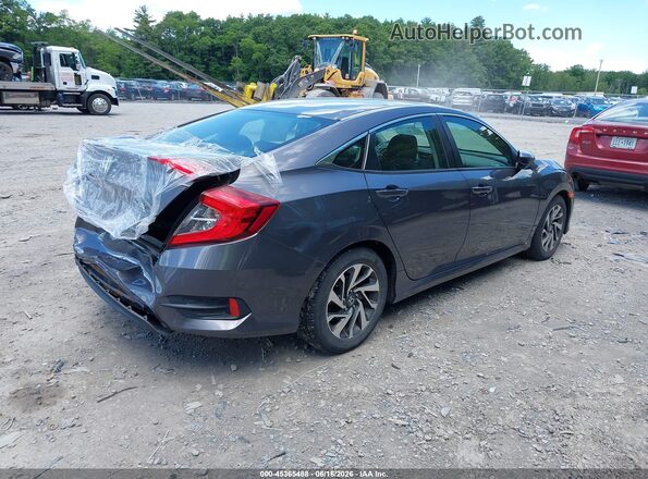 19XFC2F77GE202787 2016 HONDA CIVIC Gray Trasero derecho