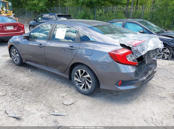 19XFC2F77GE202787 2016 HONDA CIVIC Gray Trasero izquierdo