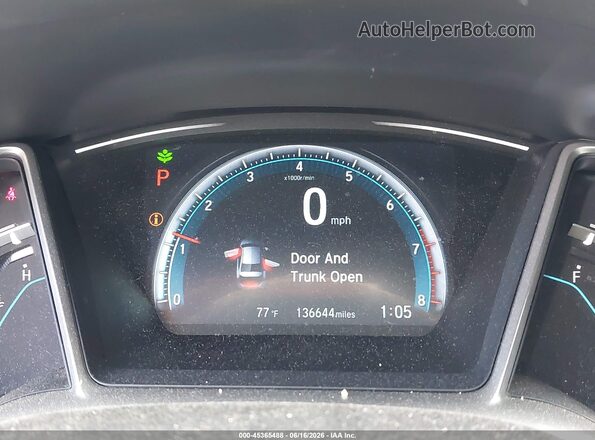 19XFC2F77GE202787 2016 HONDA CIVIC Gray 