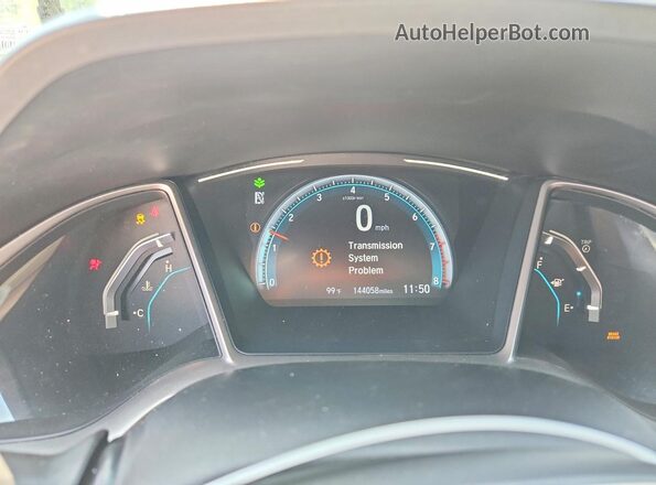 19XFC2F77HE004003 2017 HONDA CIVIC White Instrument cluster view