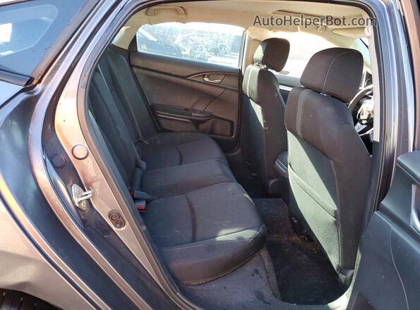 19XFC2F77HE013610 2017 HONDA CIVIC Gray Widok tylnych siedzeń