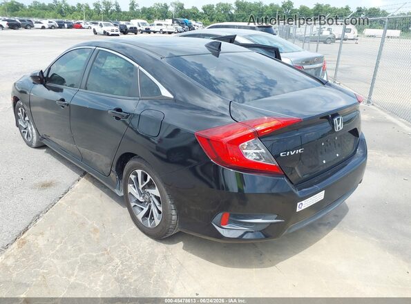 19XFC2F77HE062404 2017 HONDA CIVIC Black Հետևի ձախ