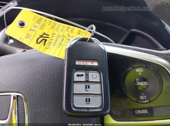 19XFC2F77HE062404 2017 HONDA CIVIC Black Առջևի վահանակի տեսք