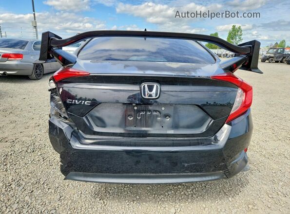 19XFC2F77HE212477 2017 HONDA CIVIC Black Հետևի տեսք