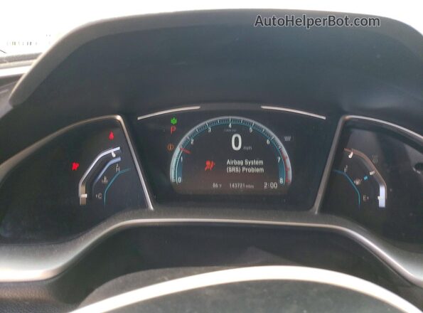 19XFC2F77HE231112 2017 HONDA CIVIC White Widok zestawu wskaźników