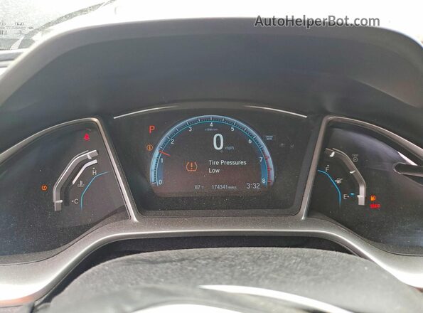 19XFC2F78GE225026 2016 HONDA CIVIC Charcoal Widok zestawu wskaźników