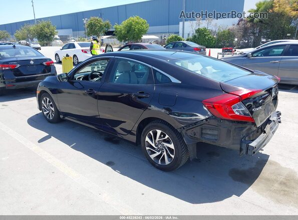 19XFC2F78GE228945 2016 HONDA CIVIC Black უკანა მარცხენა
