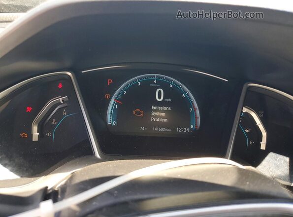 19XFC2F78GE237662 2016 HONDA CIVIC Black Widok zestawu wskaźników
