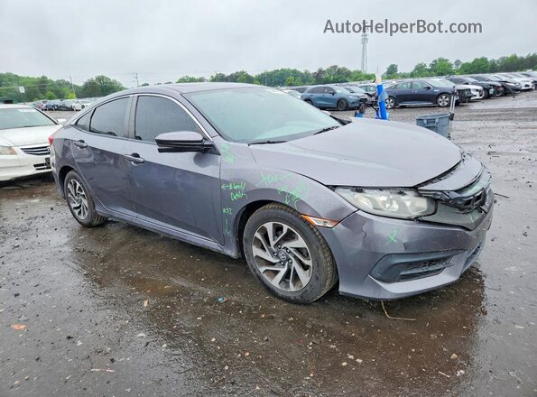 19XFC2F78GE249990 2016 HONDA CIVIC Gray Front right