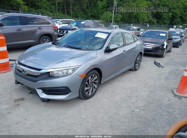 19XFC2F79GE053296 2016 HONDA CIVIC Silver წინა მარცხენა ხედი სამი მეოთხედიდან