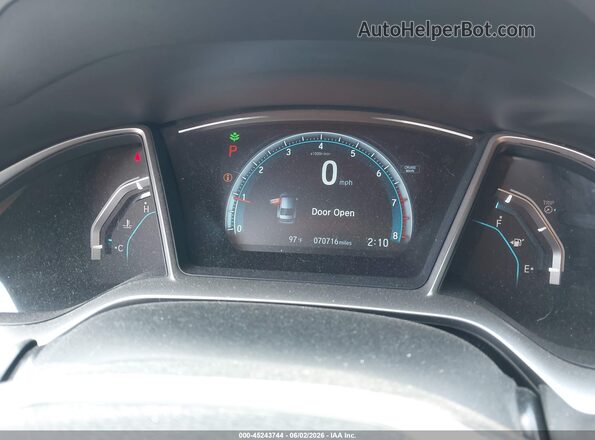 19XFC2F79GE053296 2016 HONDA CIVIC Silver უკანა სავარძლების ხედი